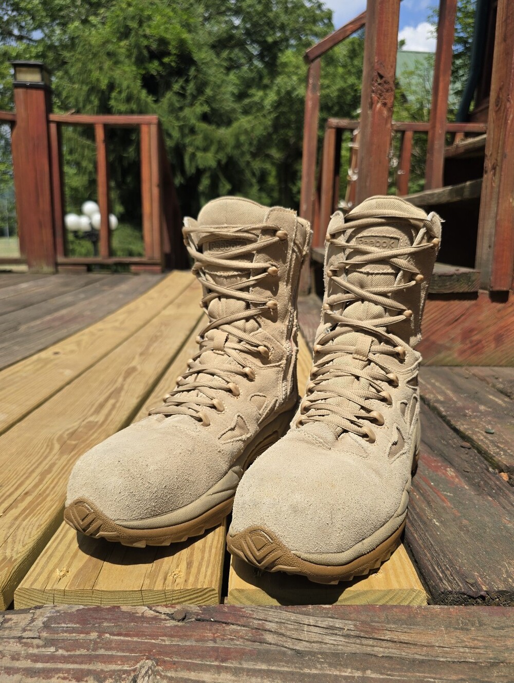 Reebok, Rapid Response, Men's 8" Stealth Boot w/Side Zipper, Desert Tan, Sz 11W